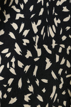 Kiyo Black Geo 11 Printed Midi Skirt