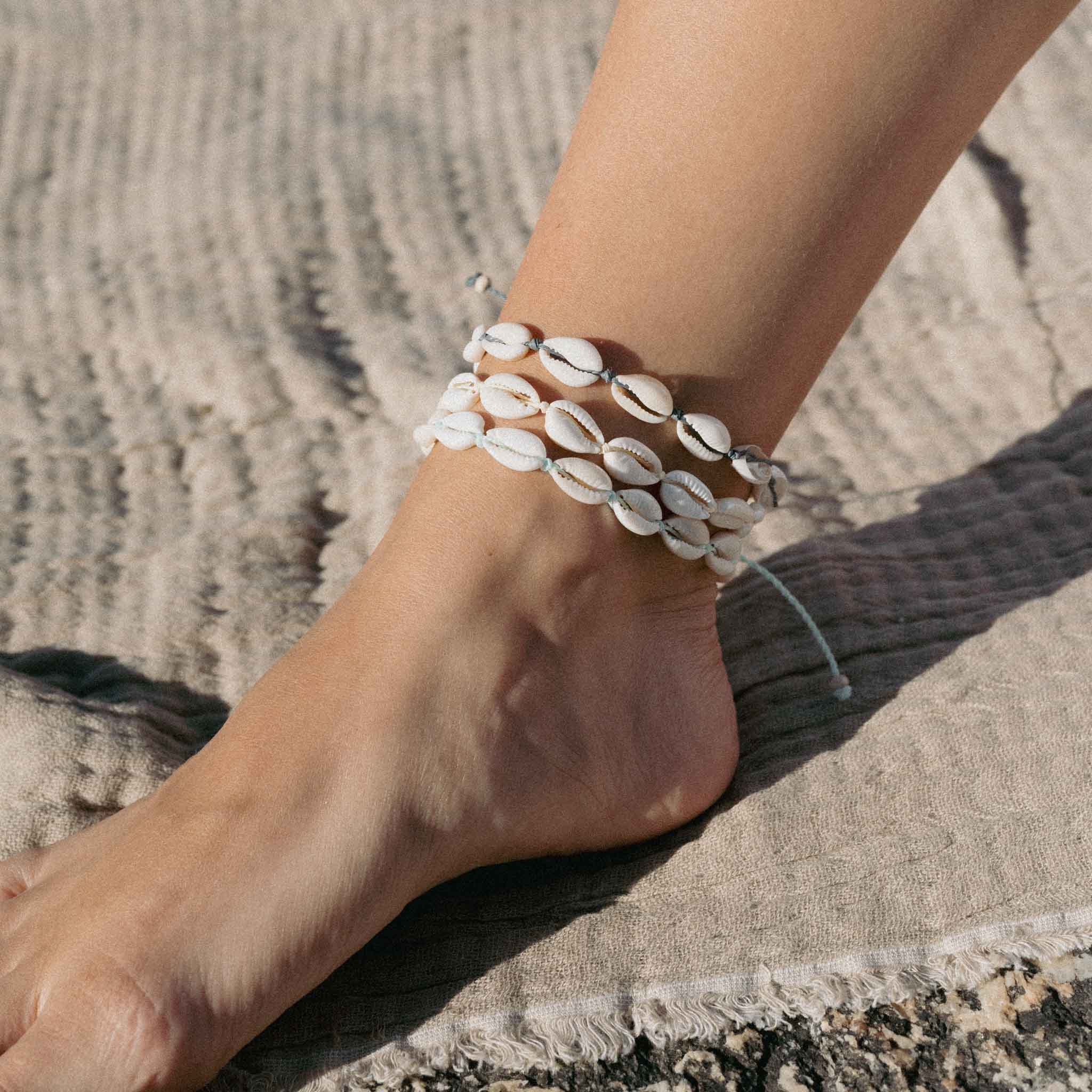 Livadi Cowrie Shell Anklet