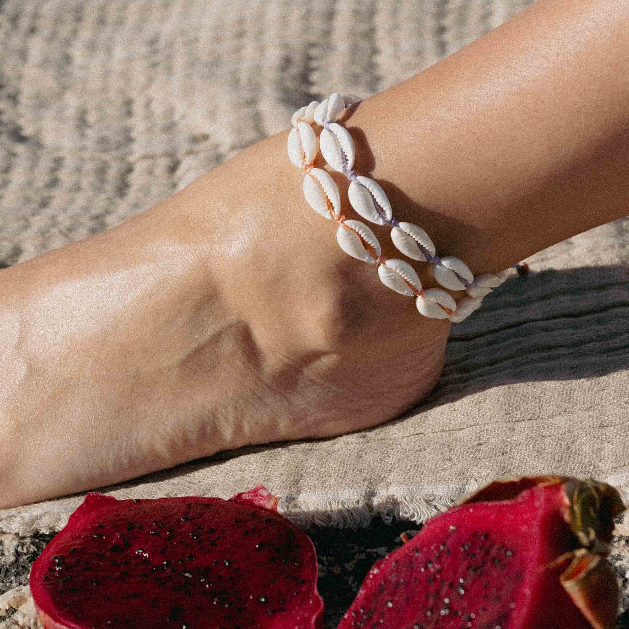 Livadi Cowrie Shell Anklet