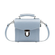 Handmade Leather Sugarcube Handbag - Lilac Grey