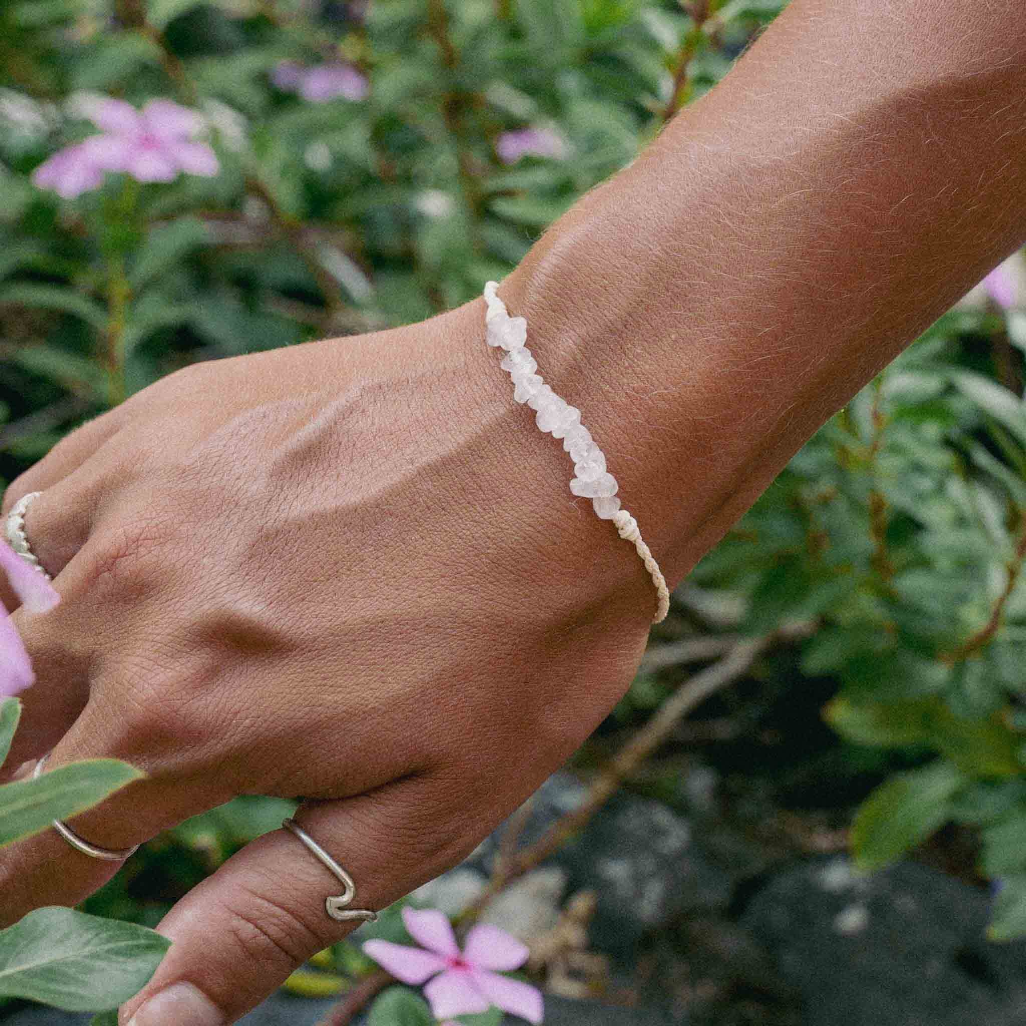 Love is Here Natural Stone Bracelet Set