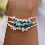 Love is Here Natural Stone Bracelet Set