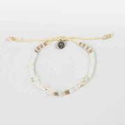 Love is Here Natural Stone, Pearl & Shell Bracelet