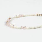 Love is Here Natural Stone, Pearl & Shell Anklet Set