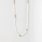 Love is Here Natural Stone, Pearl & Shell Necklace