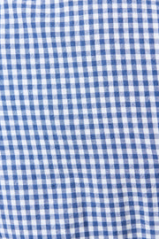 Hilton Gingham Ric Rac Trim Shorts - Blue