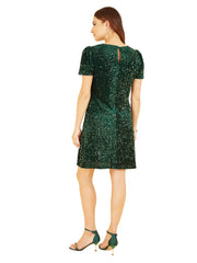 Mela Green Sequin Tunic Dress