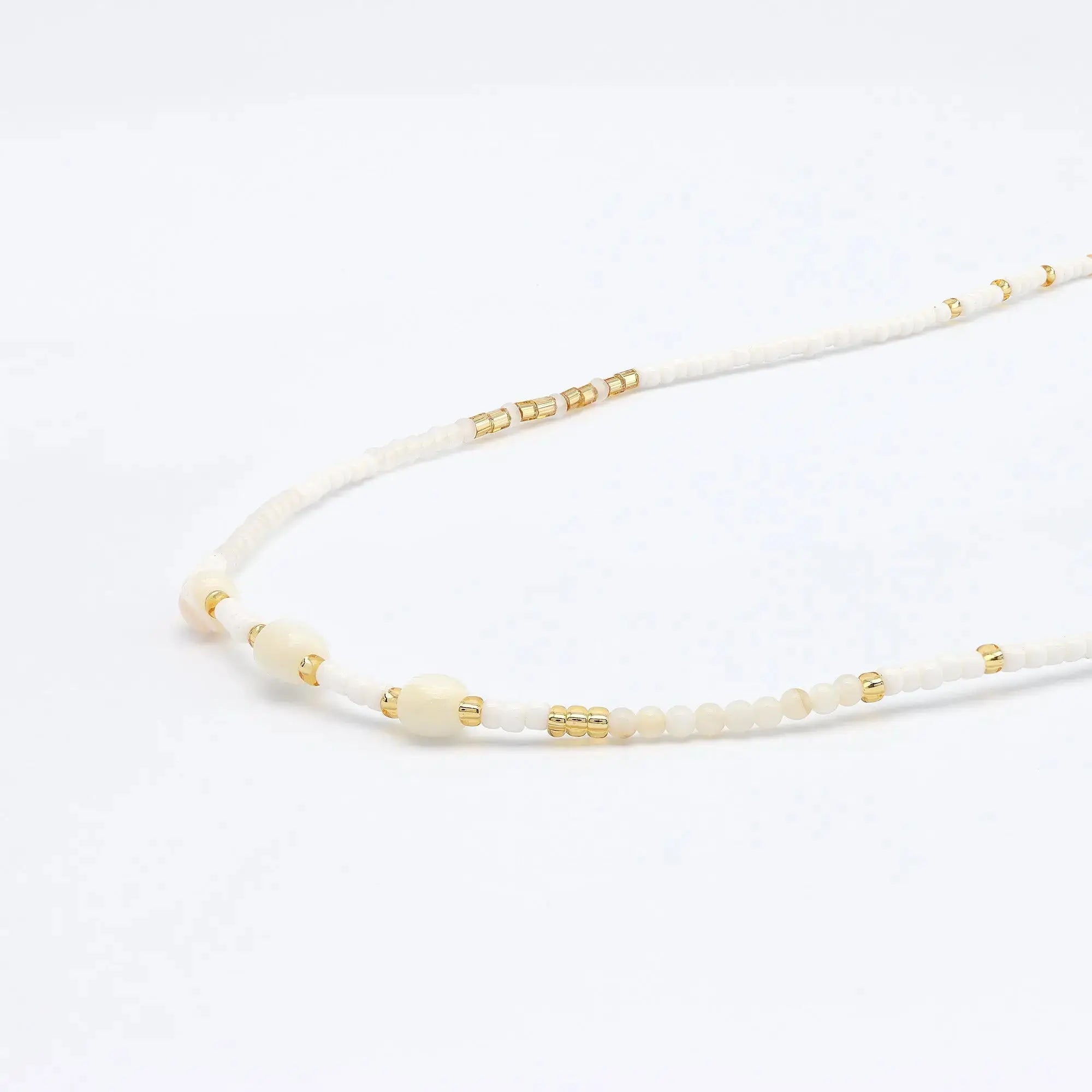 Pasir Mother of Pearl Beaded Necklace