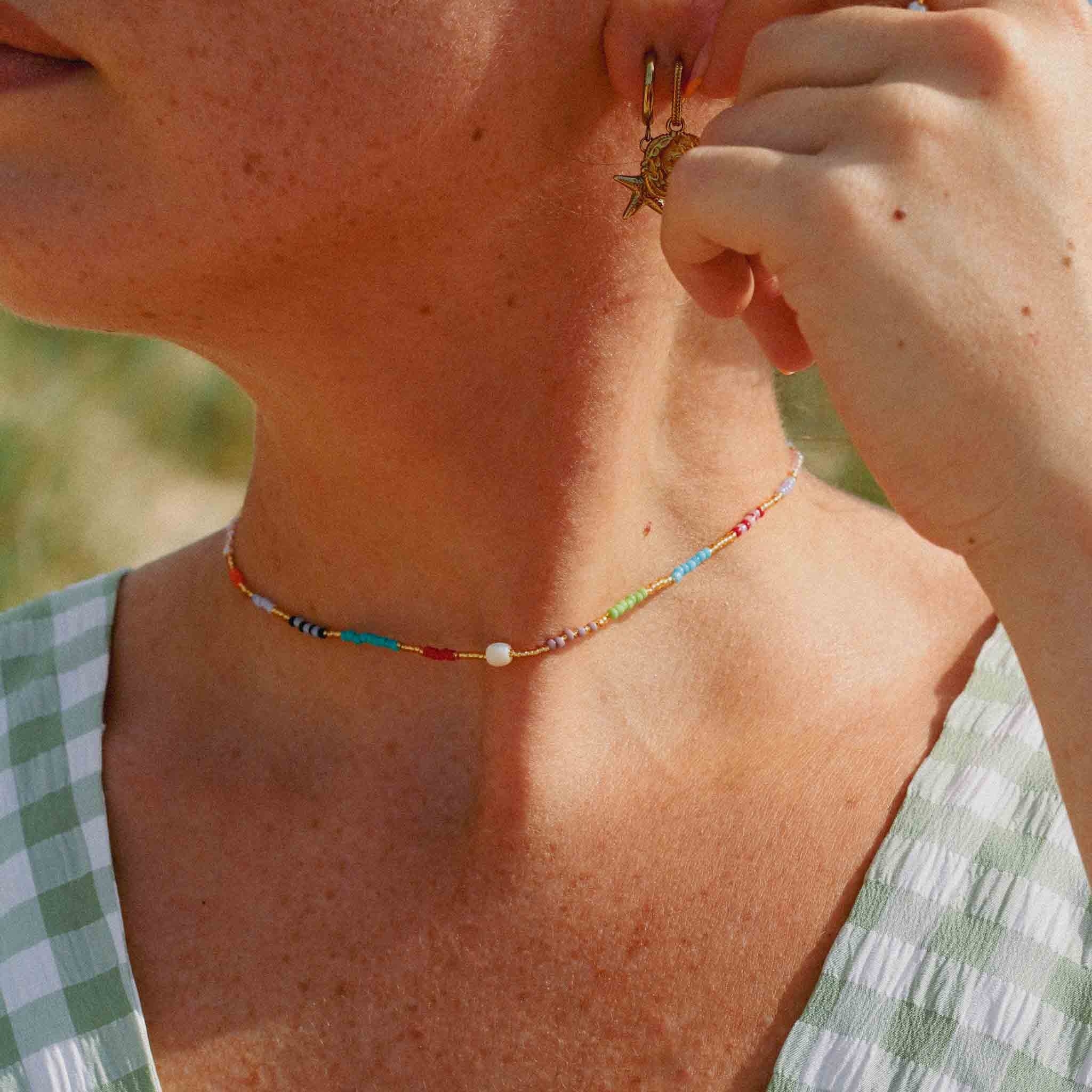 Berpesta Colourful Beaded Necklace