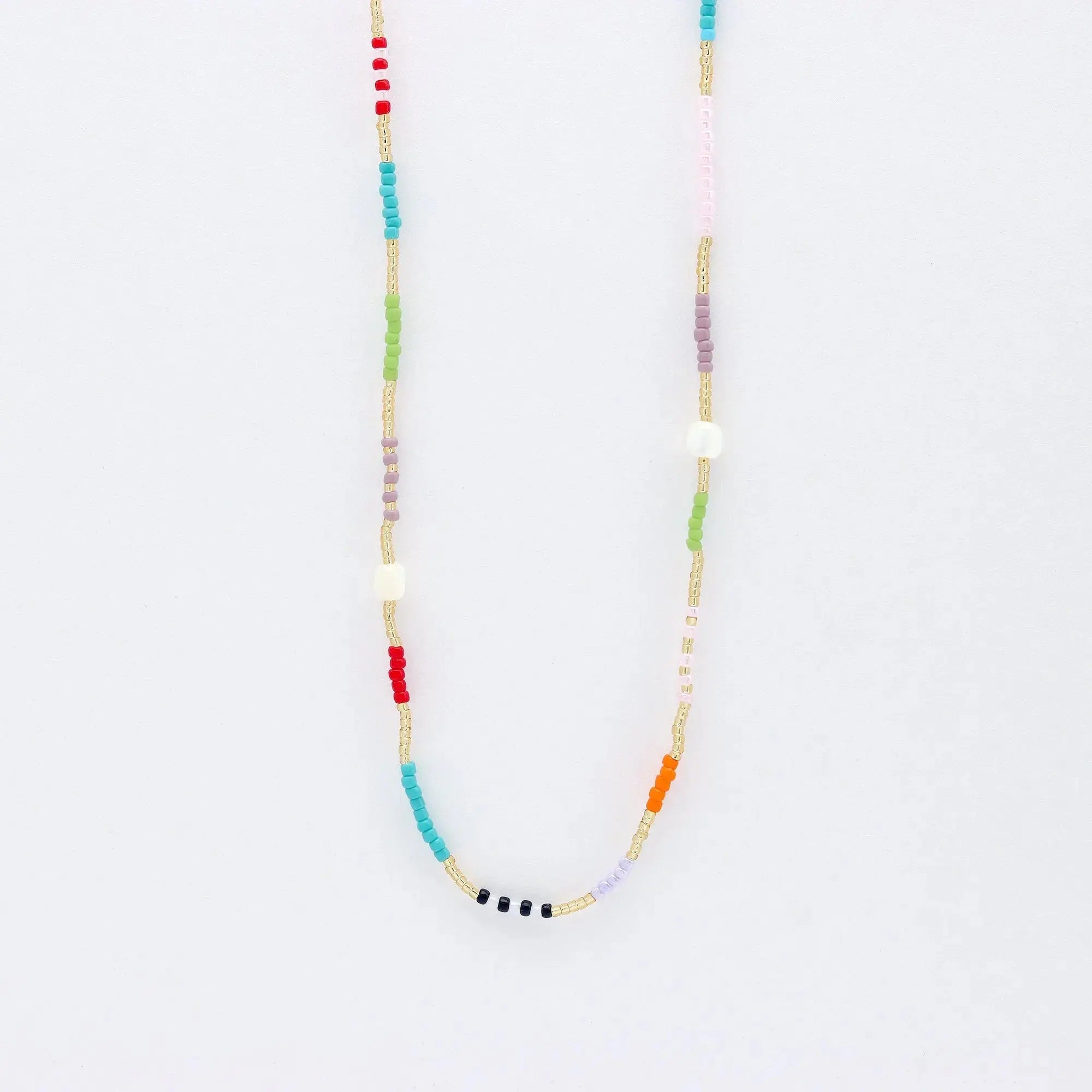 Berpesta Colourful Beaded Necklace