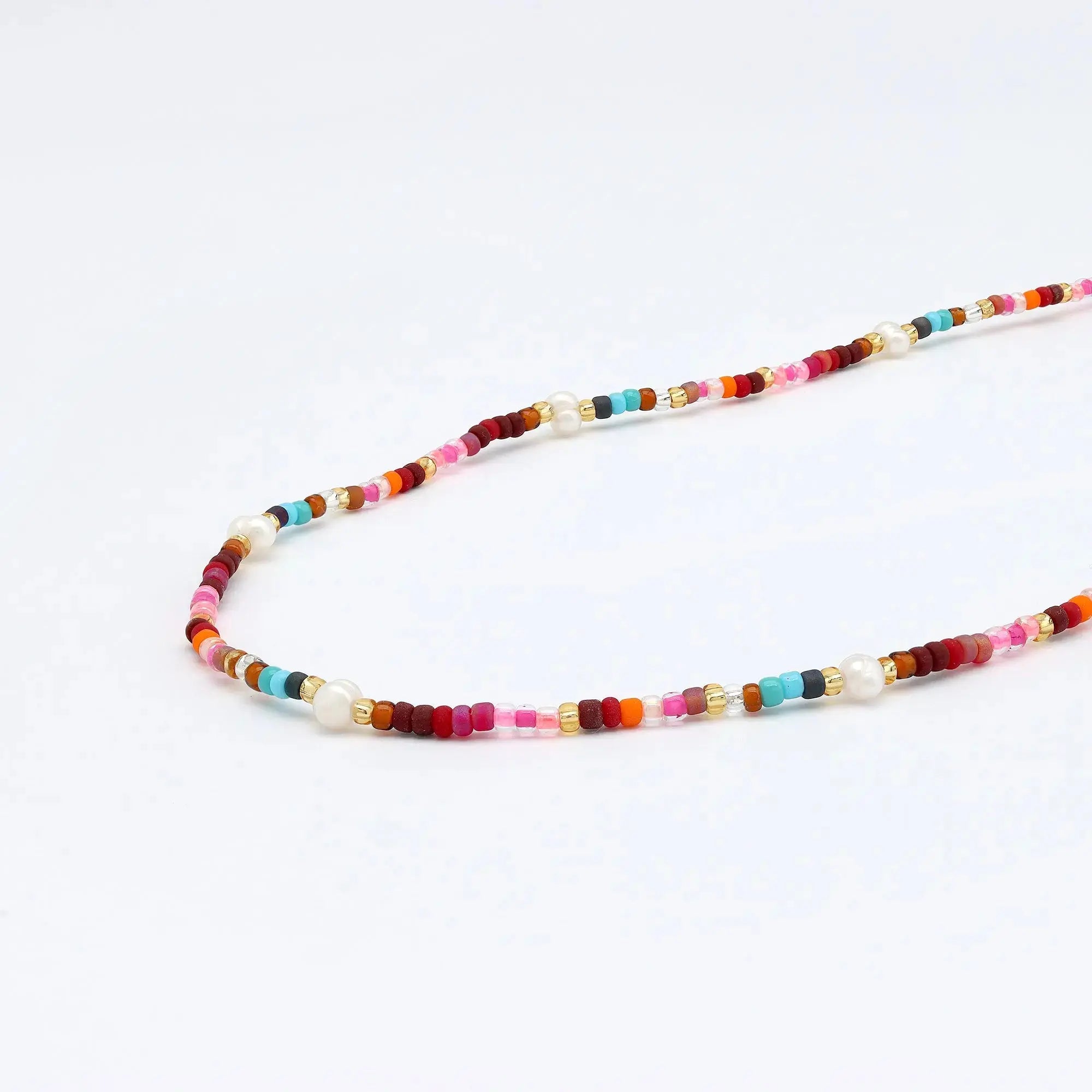 Merah Dainty Beaded Necklace