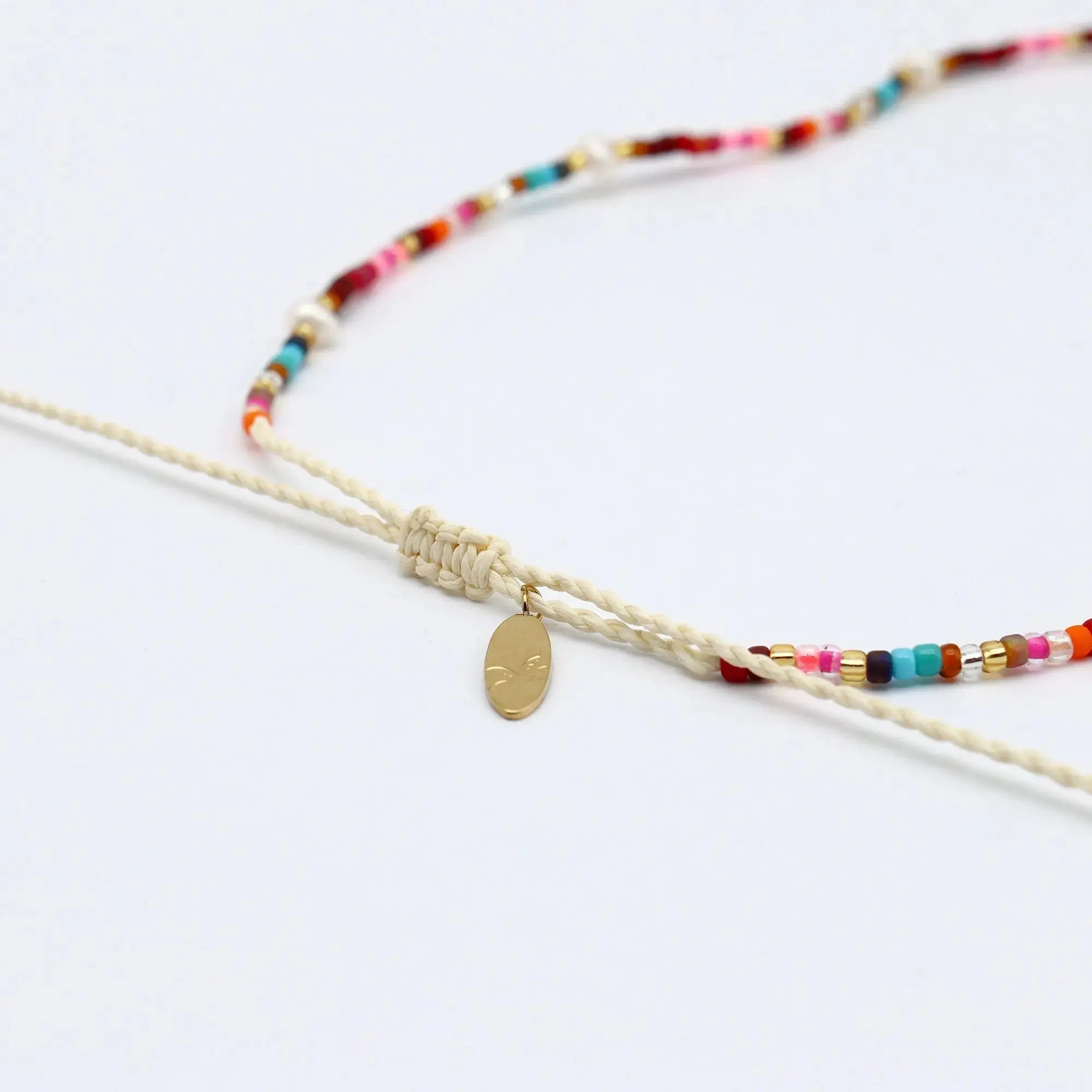 Merah Dainty Beaded Necklace