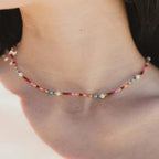 Merah Dainty Beaded Necklace