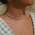 Surya Golden Beaded Necklace