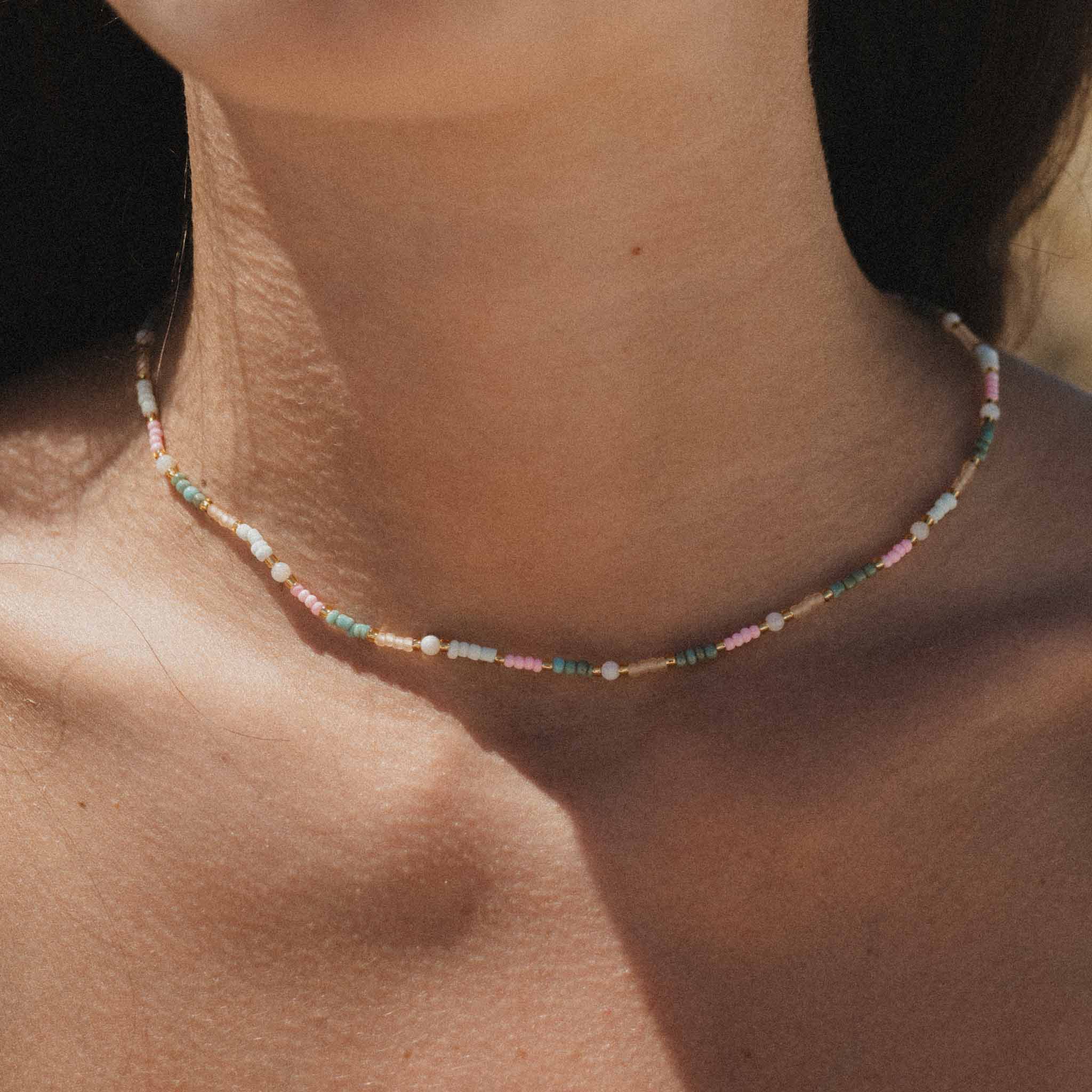 Kemboja Pastel Beaded Necklace