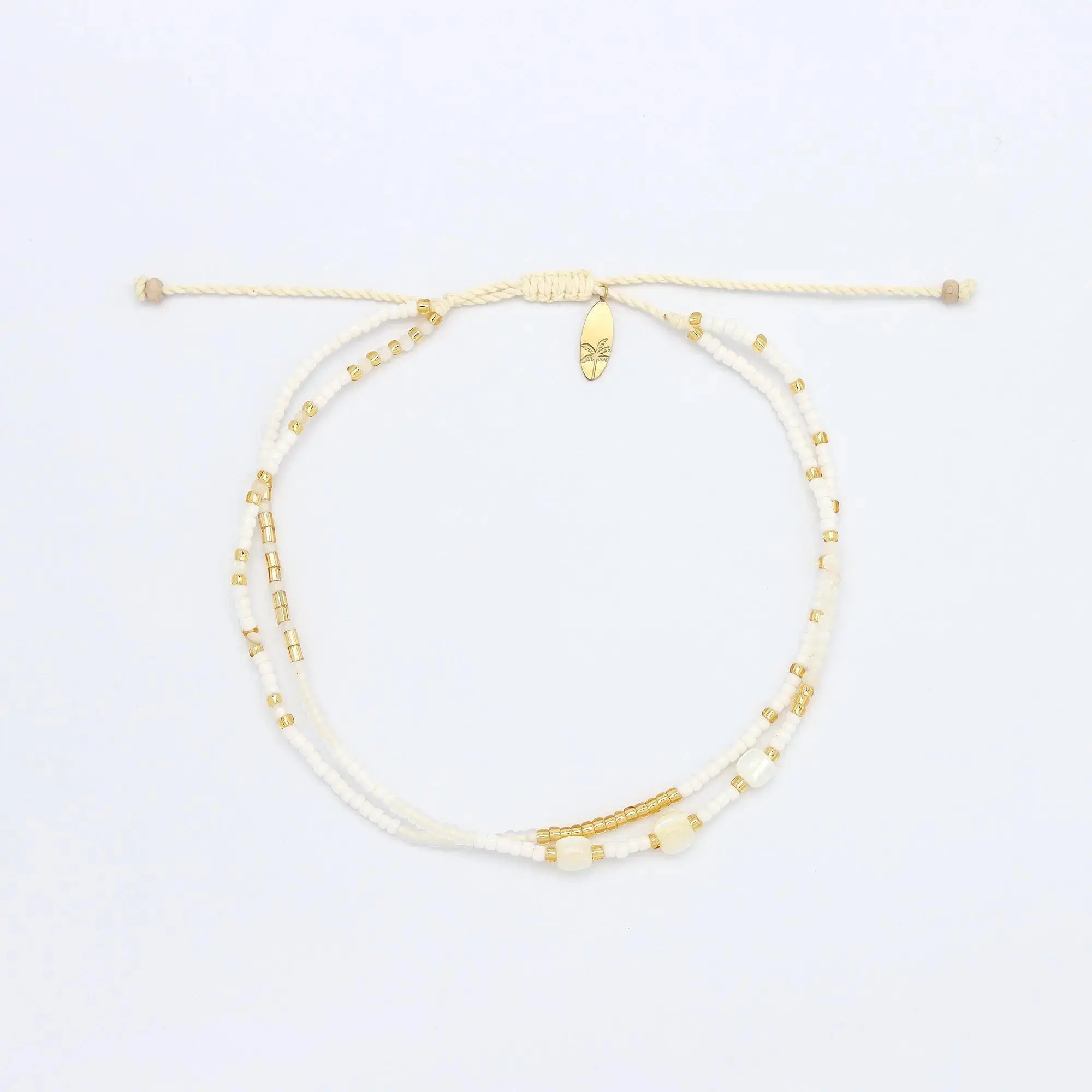 Pasir Mother of Pearl Beaded Anklet