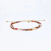 Berkilau Warm Tone Beaded Anklet