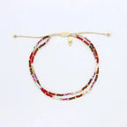 Berkilau Warm Tone Beaded Anklet