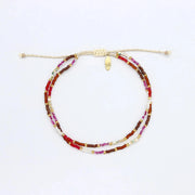 Berkilau Warm Tone Beaded Anklet