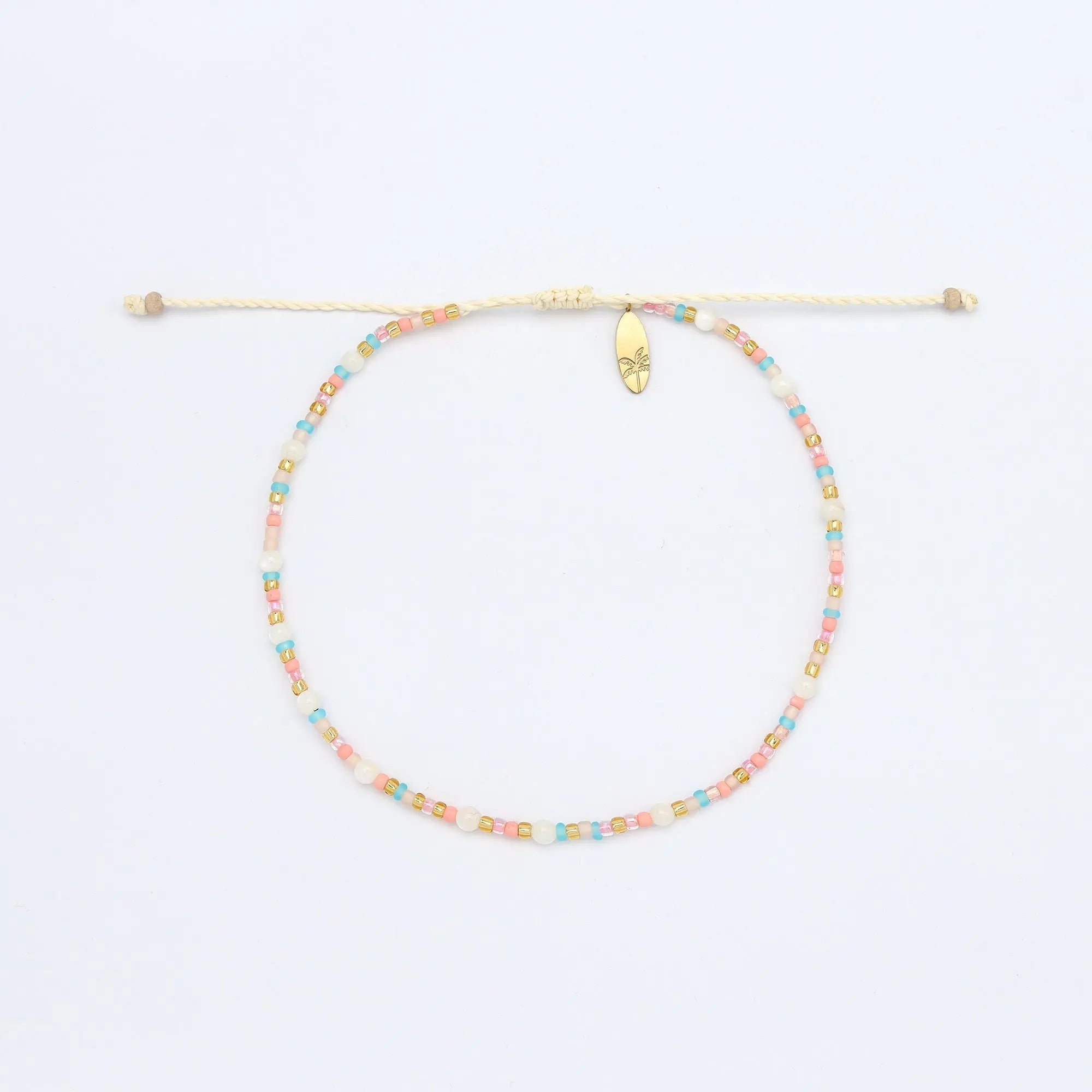 Surya Golden Beaded Anklet