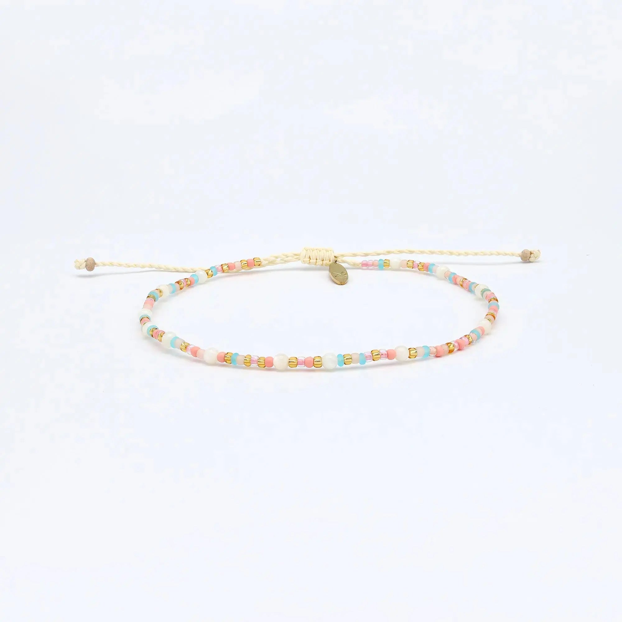 Surya Golden Beaded Anklet