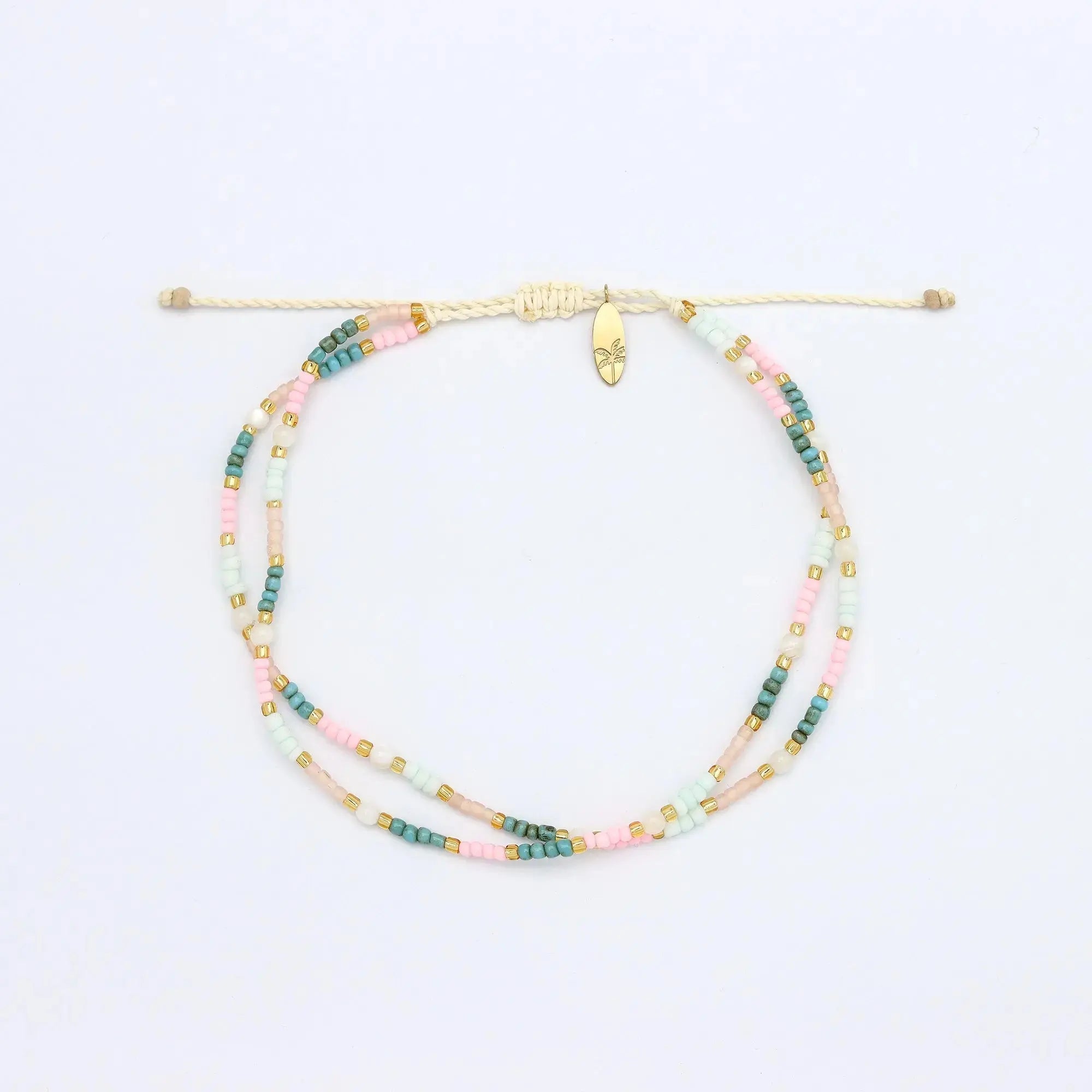 Kemboja Pastel Beaded Anklet