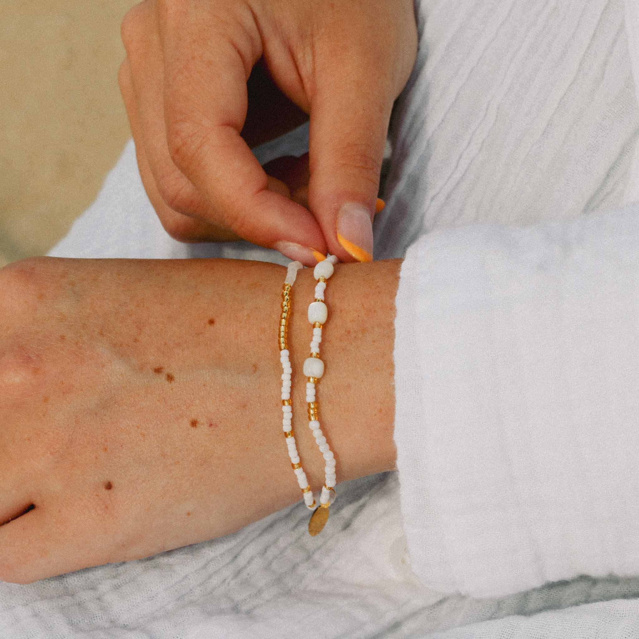 Pasir Mother of Pearl Beaded Bracelet