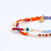 Matahari Evil Eye Beaded Bracelet