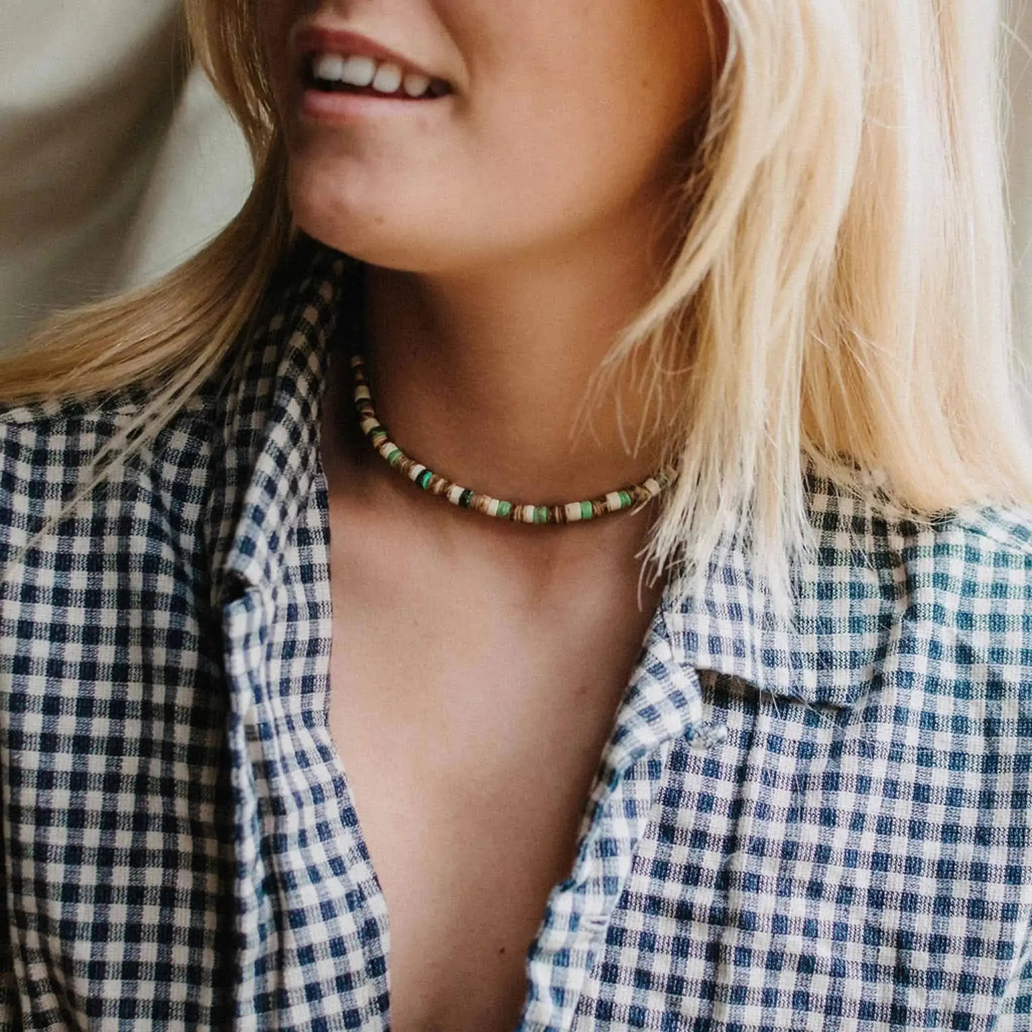 Laut Turquoise Wood Necklace