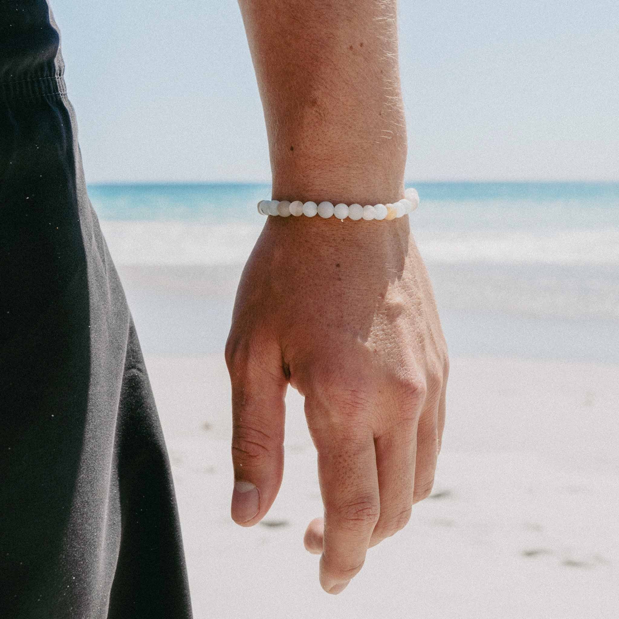 Kelimutu Natural Stone Mens Bracelet