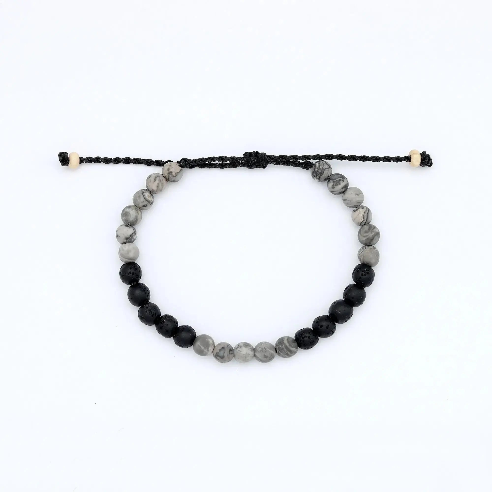 Sekumpul Natural Stone Beaded Mens Bracelet