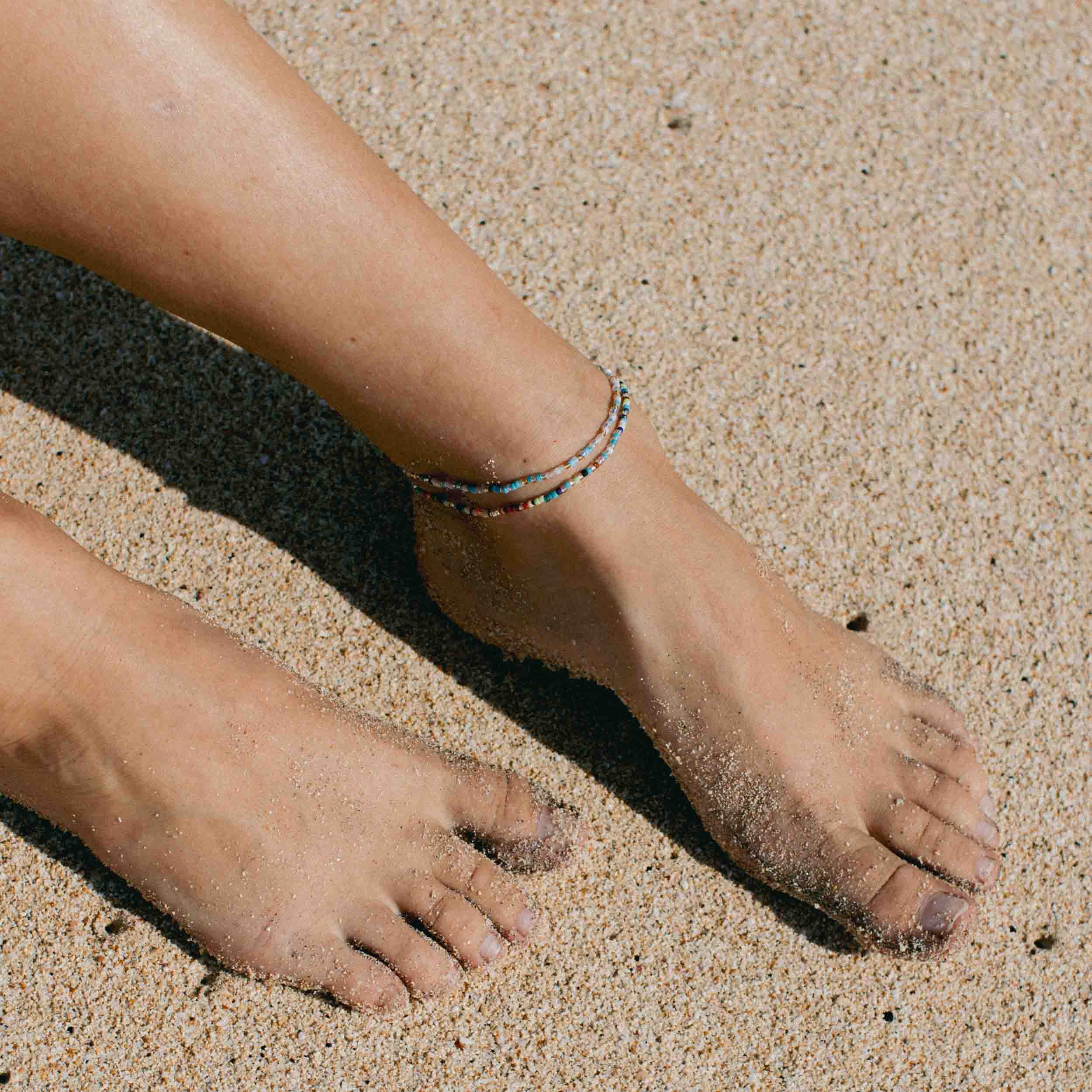 Alila Dainty Colourful Beaded Anklet