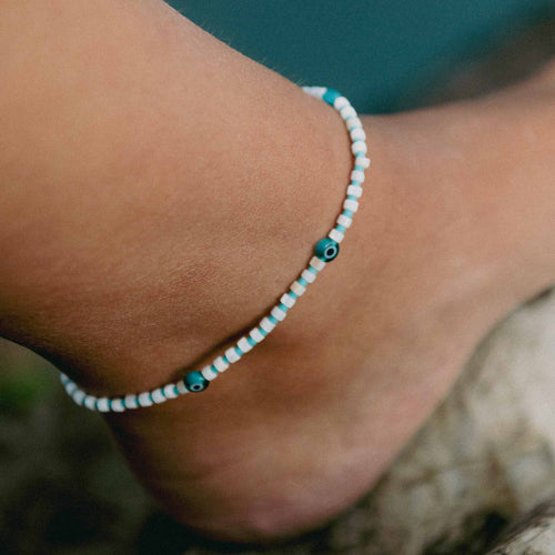 Hanauma Bay Evil Eye Anklet