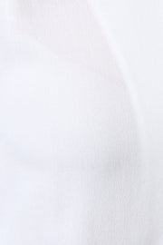 Octavia Moss Crepe Overlap Collar Shirt - Off White