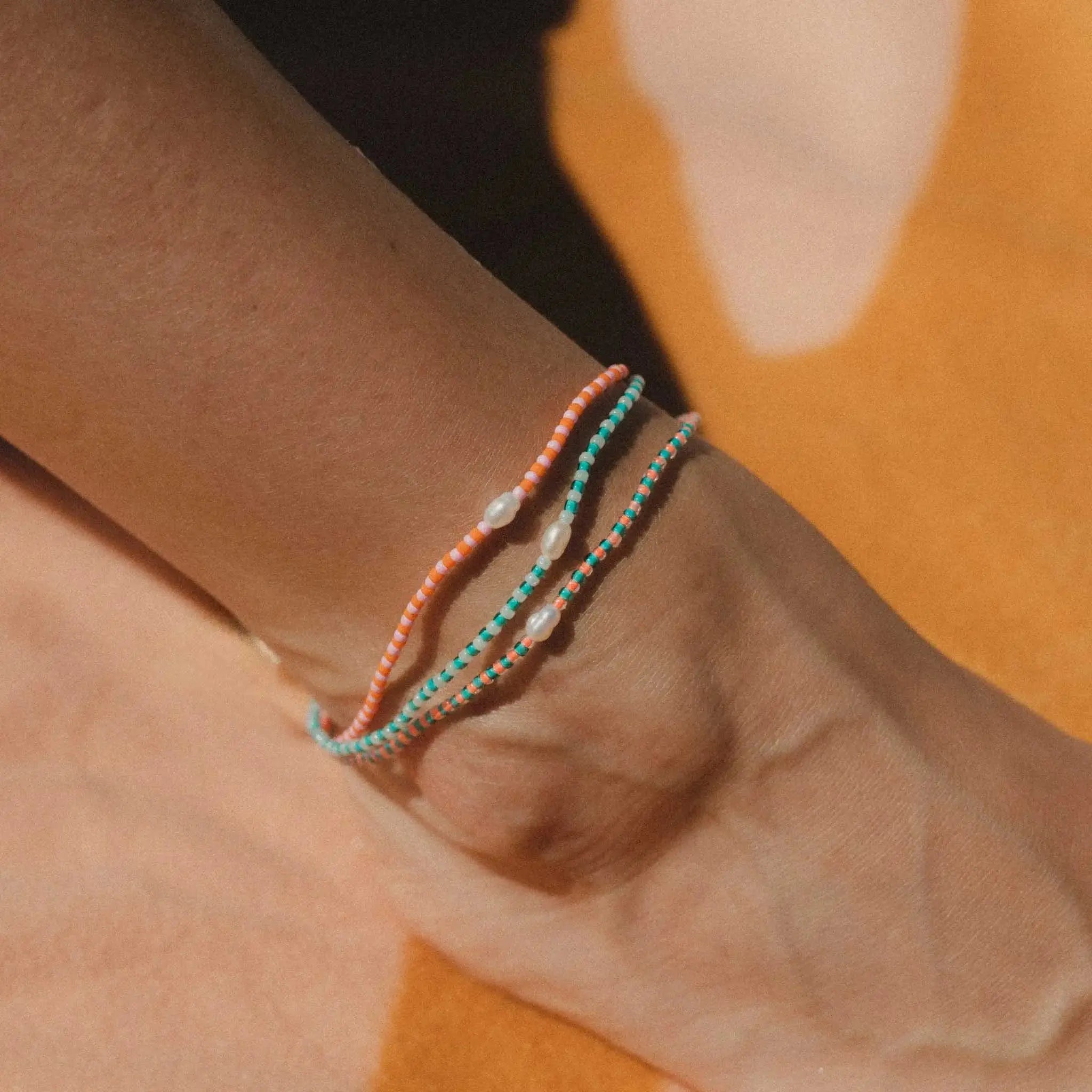 Mutiara Dainty Beaded Pearl Anklet
