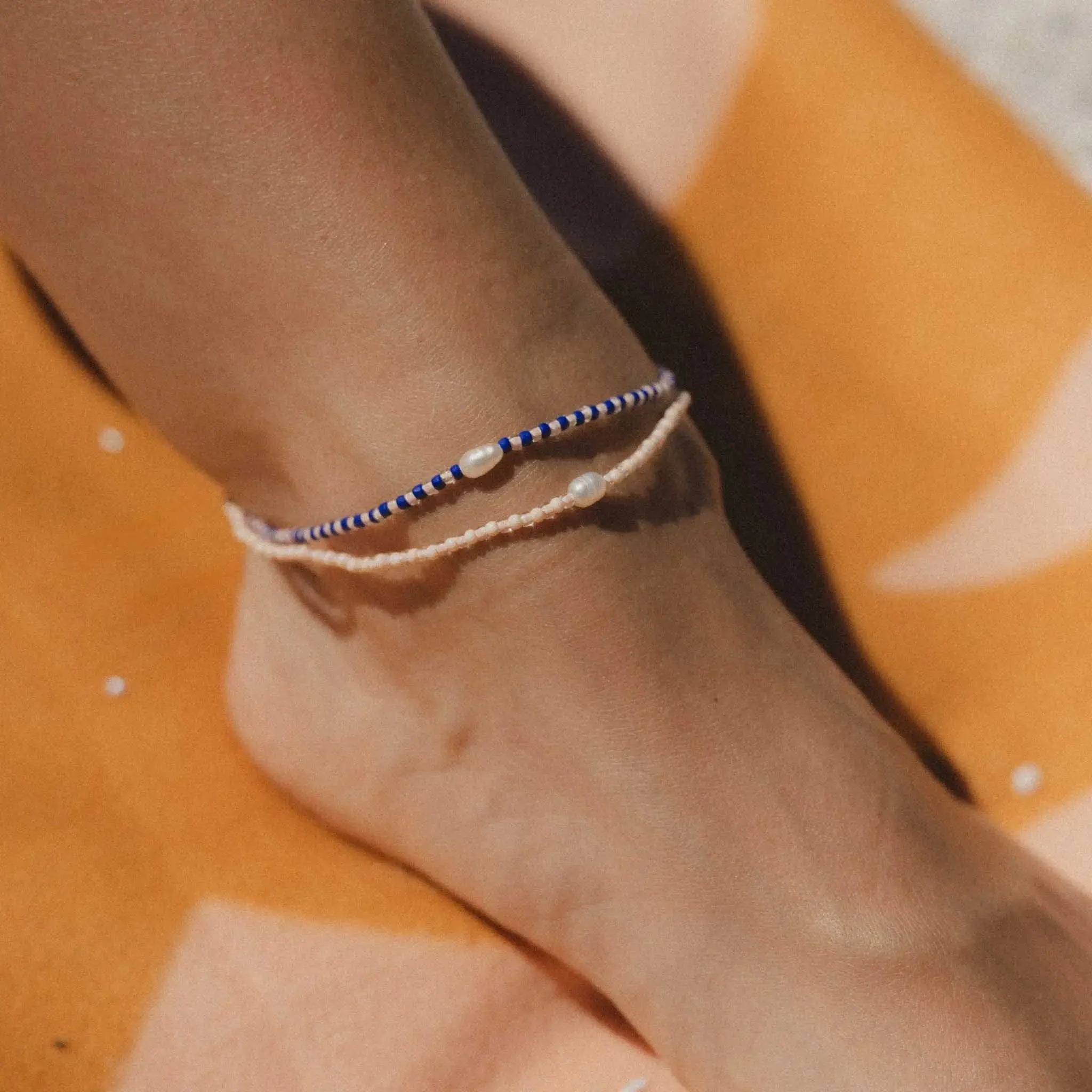 Mutiara Dainty Beaded Pearl Anklet