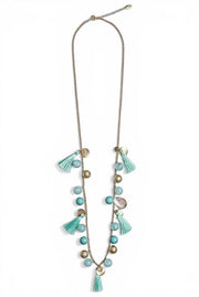 Louche Laura Tassel And Bead Necklace - Gold