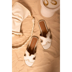 Trim Cut Out Flat Slip On Sandals