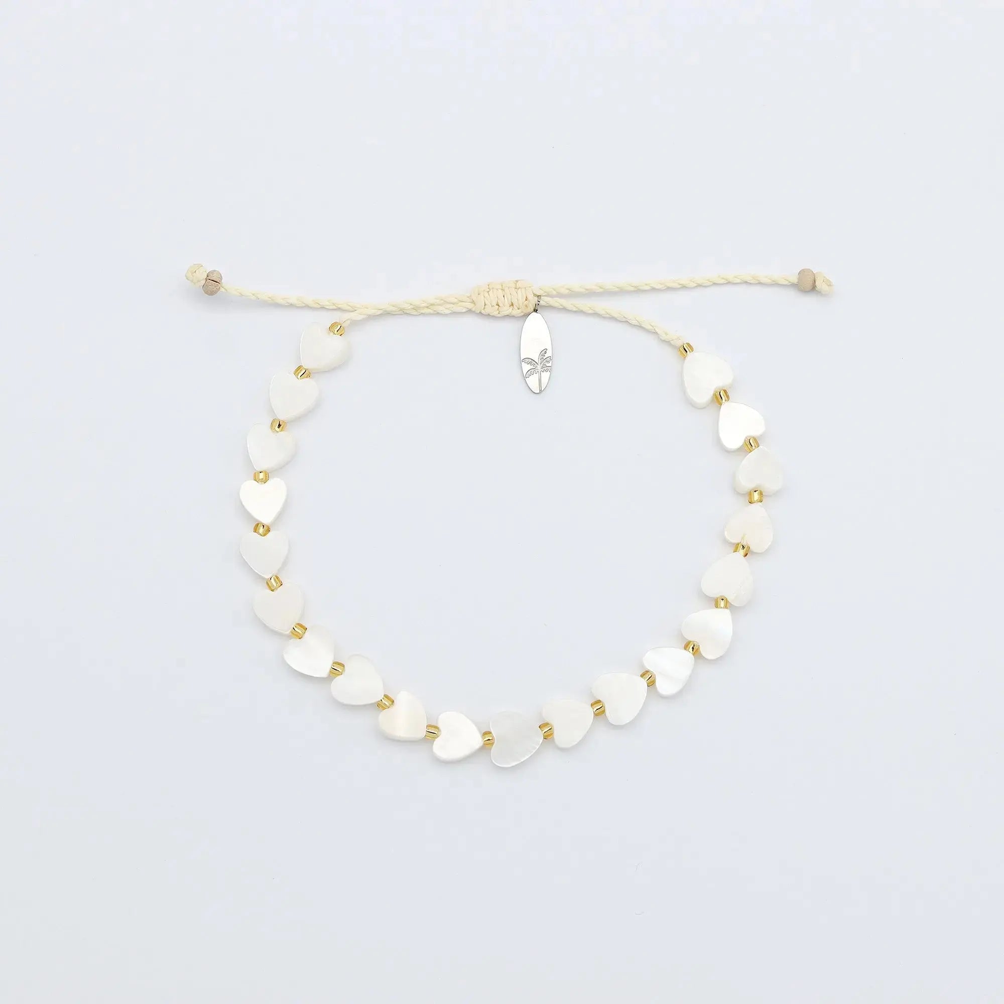 Mother of Pearl Heart Bracelet