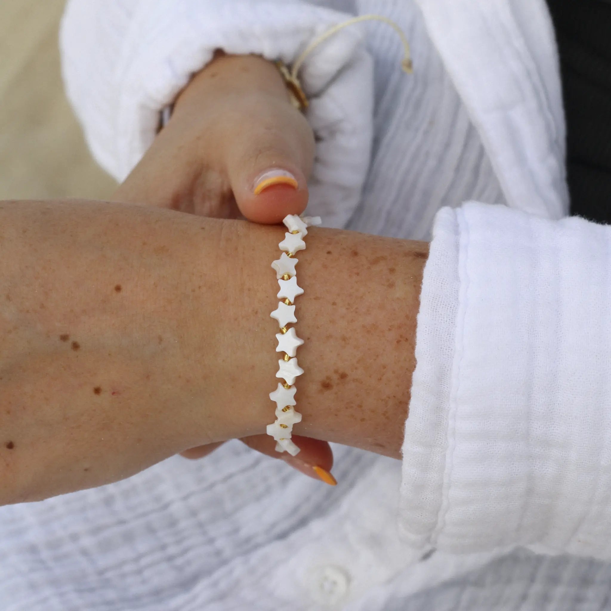 Surgawi Mother of Pearl Star Bracelet