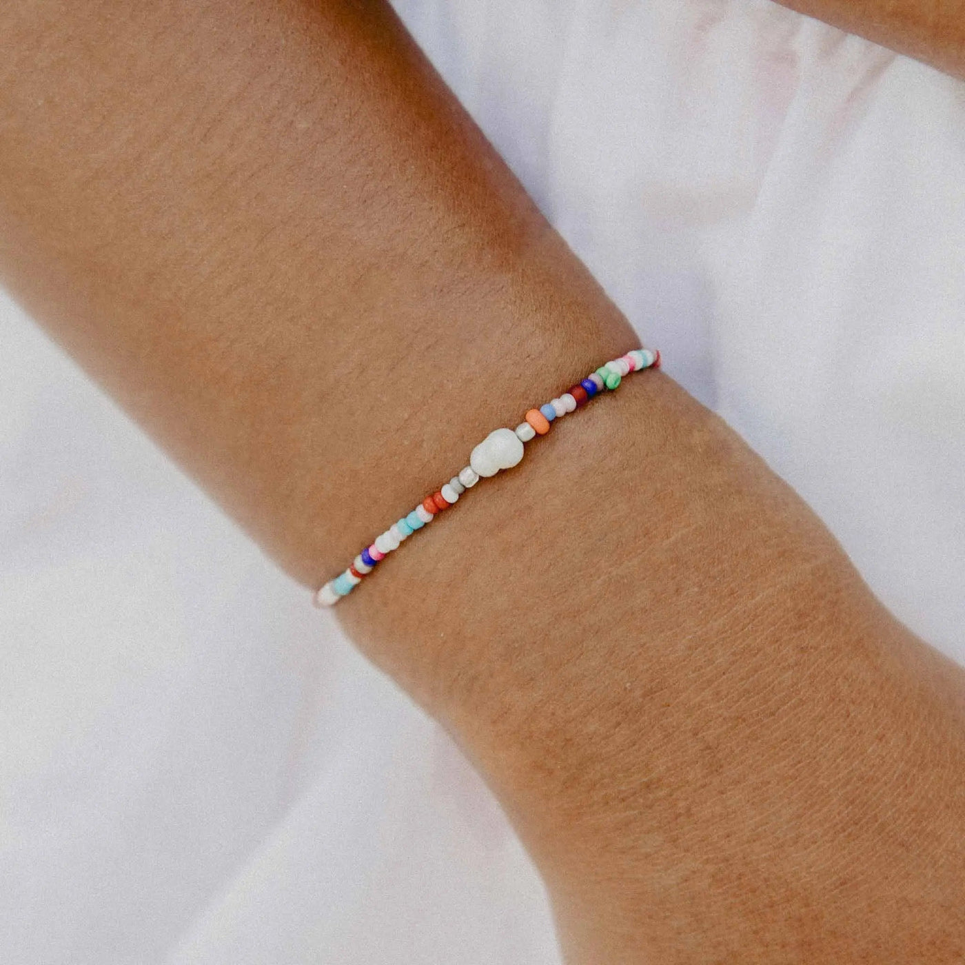 Matira Freshwater Pearl Beaded Bracelet
