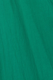 Soumia Jersey Bodice And Recycled Cotton Skirt Midaxi Dress - Green