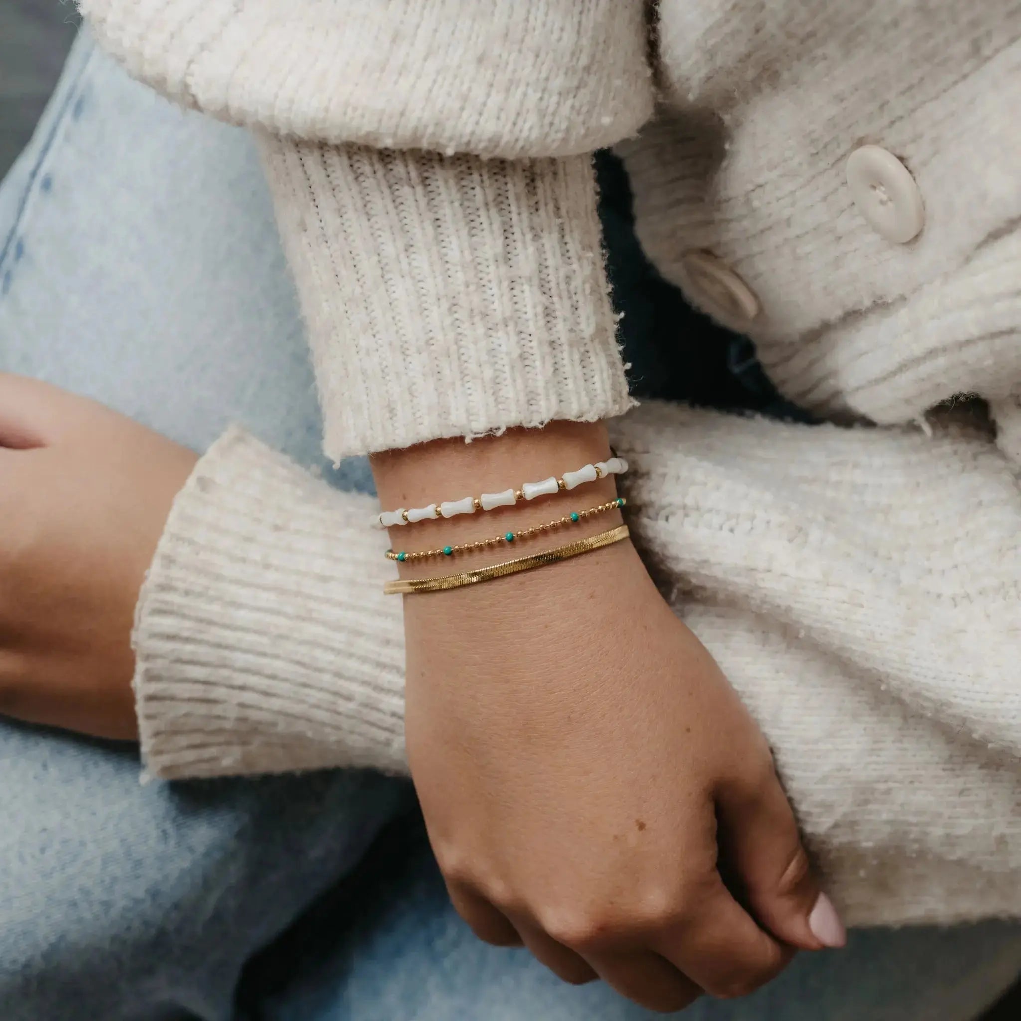 Enamel Chain Waterproof Bracelet
