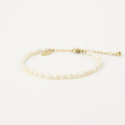 Pearl and Gold Bracelet Set
