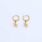 Starfish Hoop Waterproof Earrings
