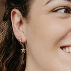 Starfish Hoop Waterproof Earrings