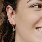 Golden Starfish Earring Set