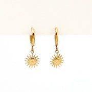 Sun Hoop Waterproof Earrings