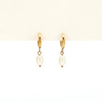 Freshwater Pearl Hoop Earrings