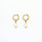 Freshwater Pearl Hoop Earrings